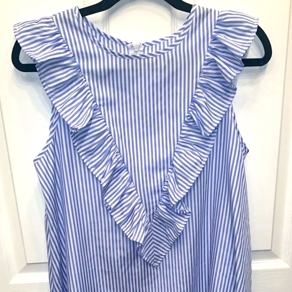 SHEIN blue and white striped dress